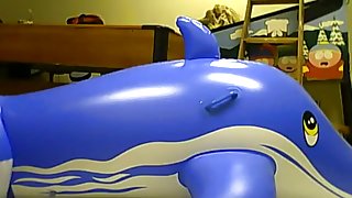 mating inflatable blue whale 3